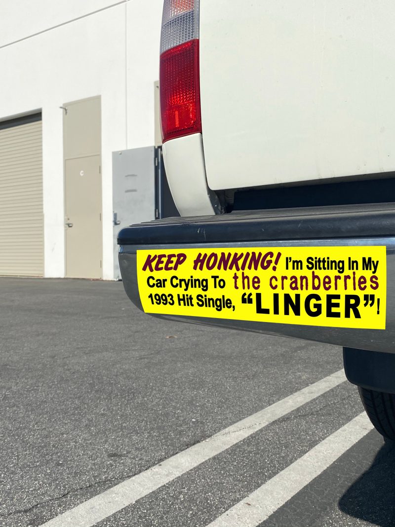 CRANBERRIESBUMPERSTICKER